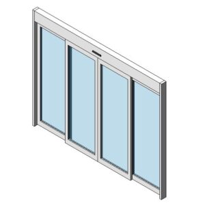 curtainwall automatic sliding double door