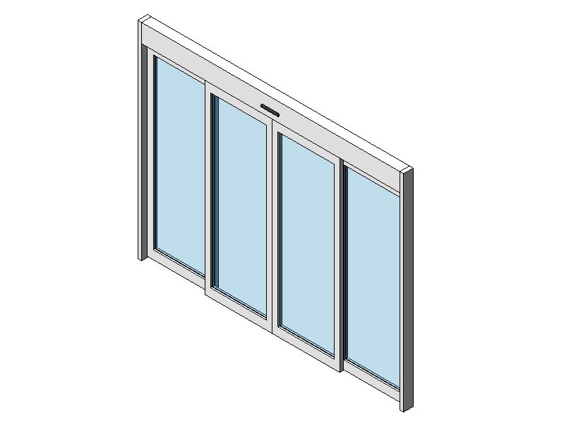 curtainwall automatic sliding double door
